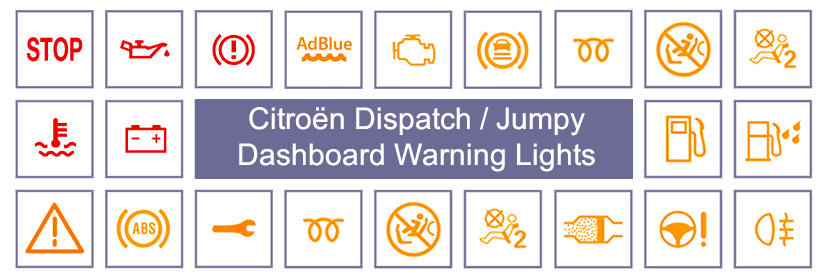 Citroën Dispatch Dashboard Uyarı Işıkları