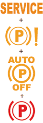peugeot-3008-park freni-otomatik açma-arıza-kırmızı Peugeot 3008 SERVICE + Parking Brake Fault + AUTO Release OFF + Parking Brake ON Dashboard Warning Light